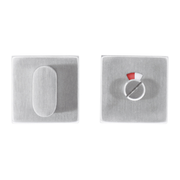 HDD Pro WC-garnituur Square Shape inox geborsteld, tige 120 mm – vooraanzicht