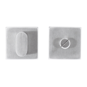 HDD Pro WC-garnituur Square Shape inox geborsteld (zonder rood/wit) – vooraanzicht