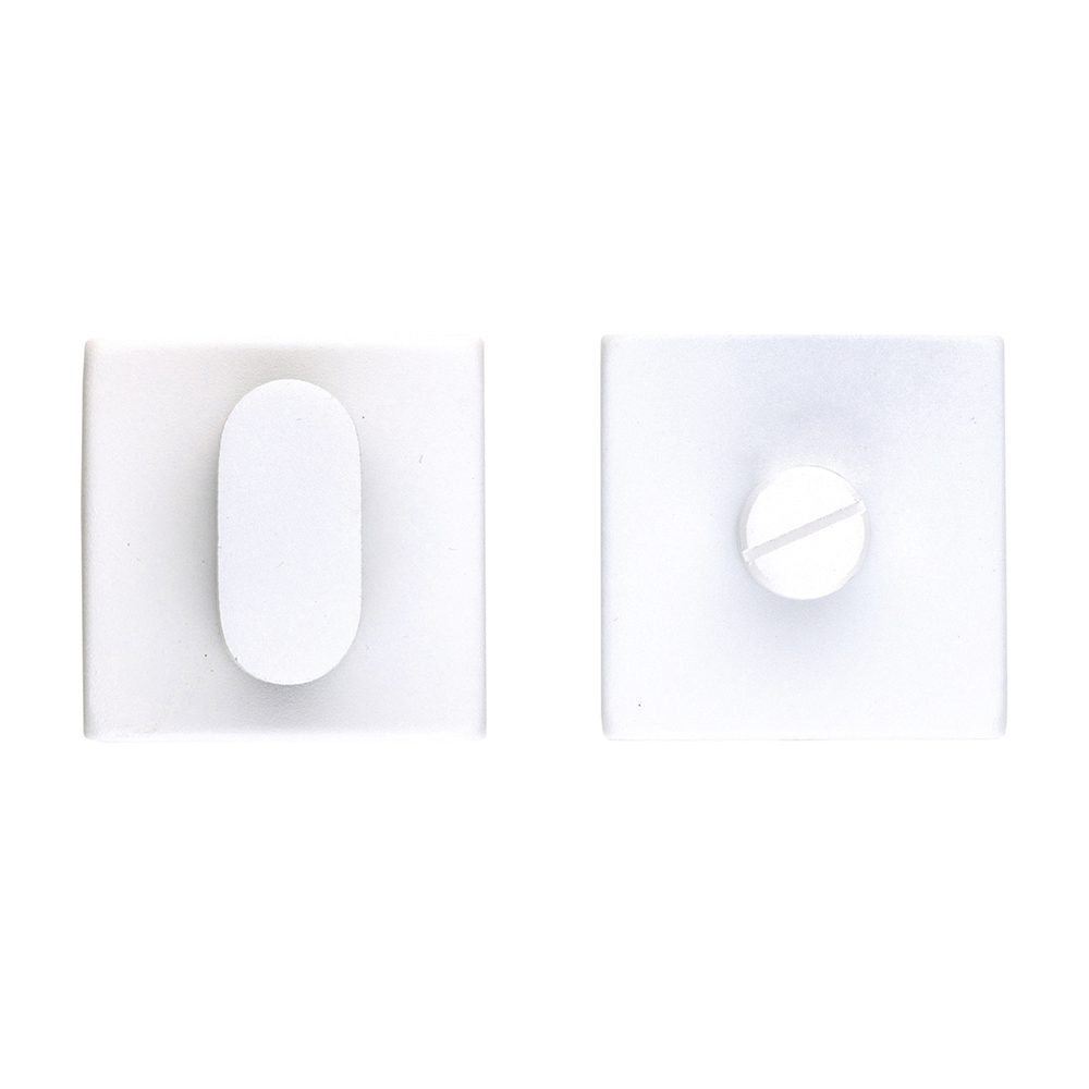 HDD Pro WC-garnituur Square Shape wit structuur zonder rood/wit-indicatie – vooraanzicht