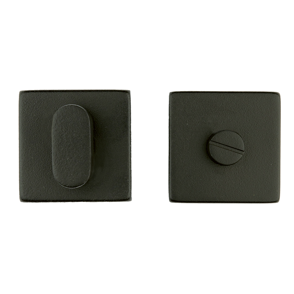 HDD Pro WC-garnituur Square Shape zwart structuur UV zonder rood/wit-indicatie – vooraanzicht