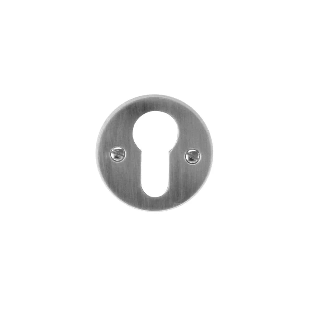 HDD Pro cilinderrozet Olive Om inox look, vooraanzicht