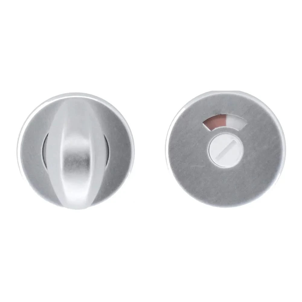 HDD Pro WC-garnituur rond klikrozas 45 mm in geanodiseerd aluminium, vooraanzicht