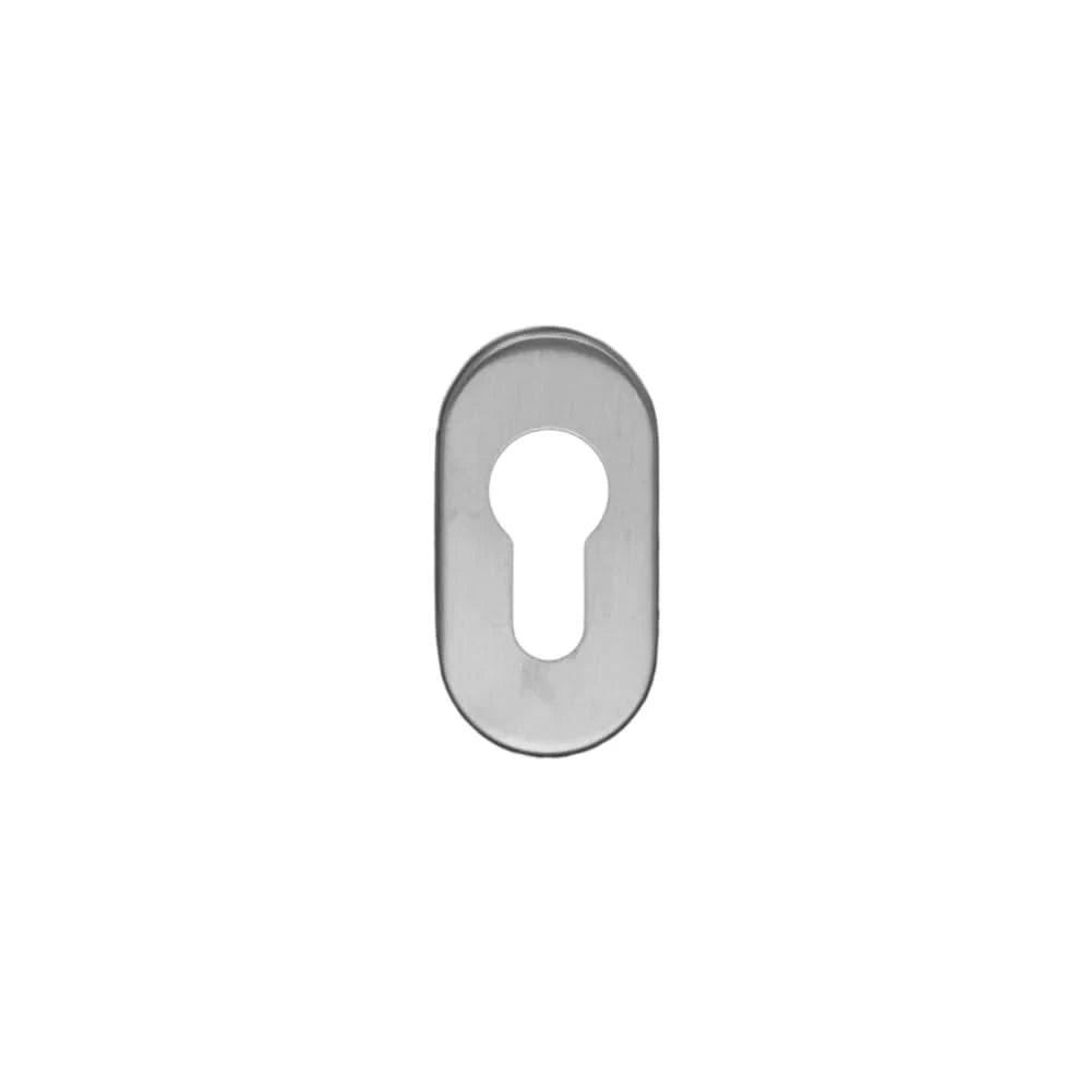 HDD Pro cilinderrozet Ovaal Shape inox plus, vooraanzicht