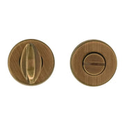HDD Pro WC-garnituur rond klikrozas 45 mm in brons, vooraanzicht
