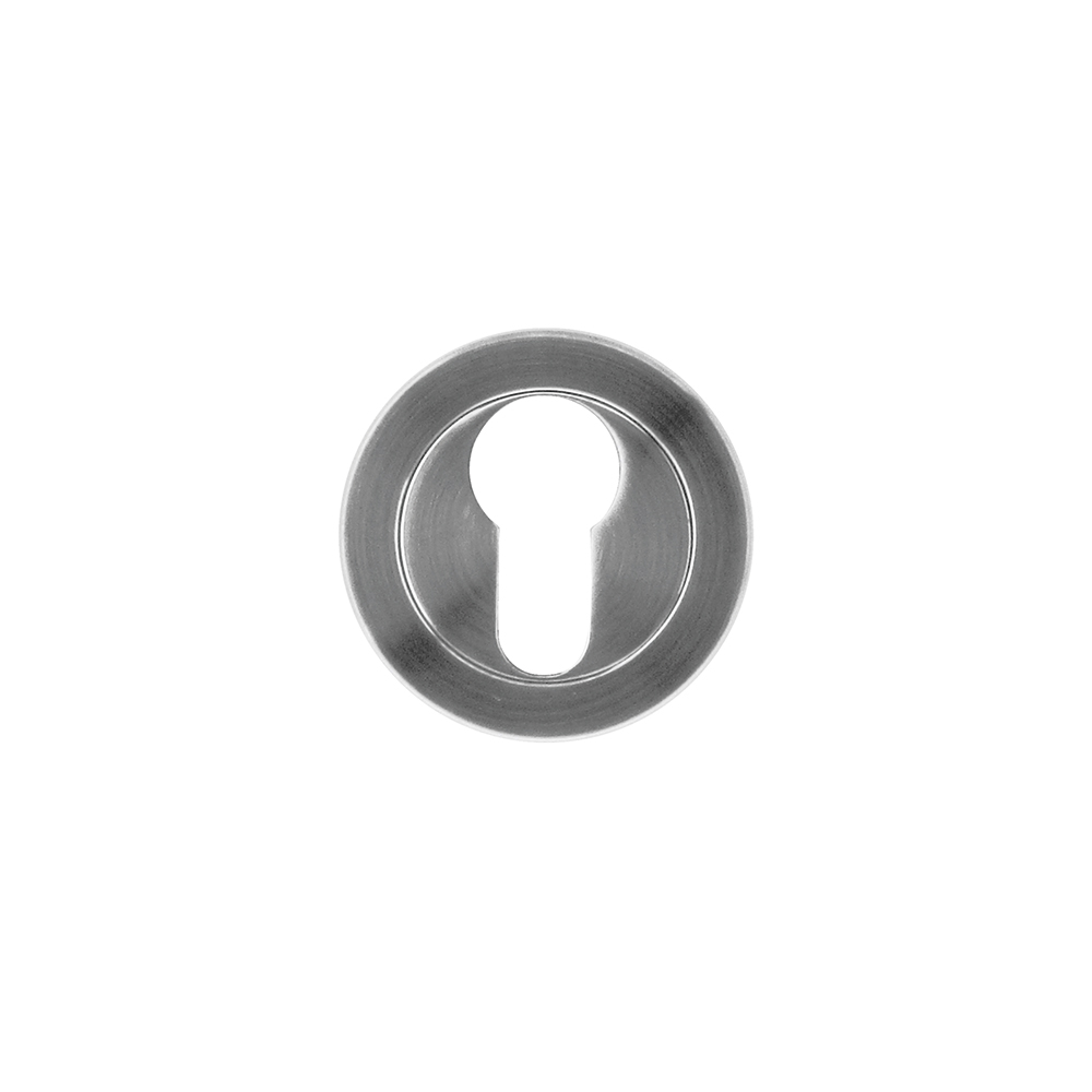 HDD Pro cilinderrozet rond draairozet inox look, vooraanzicht