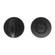 HDD Pro wc-garnituur rond klikrozet mat zwart 45 mm vooraanzicht
