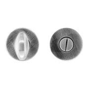 HDD Pro wc-garnituur rond klikrozet inox look 50 mm vooraanzicht
