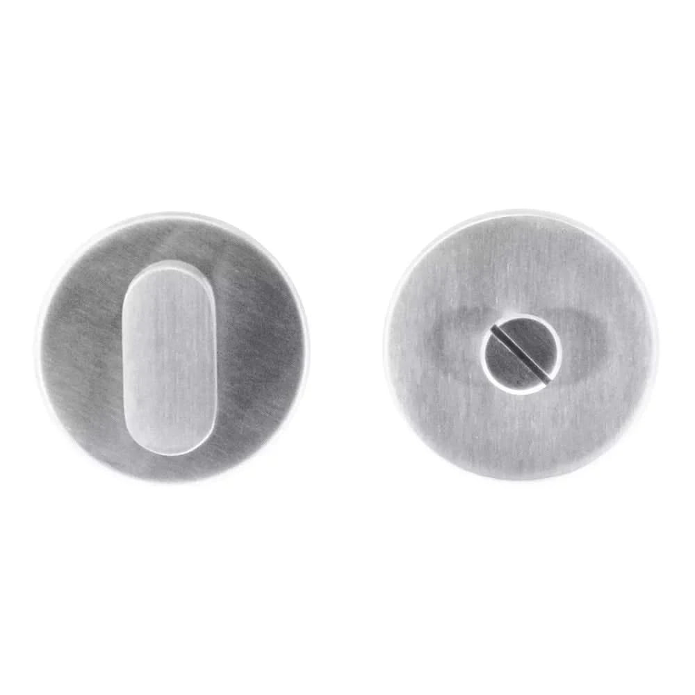 HDD Pro Shape Zero WC-garnituur rond inox zonder rood/wit vooraanzicht