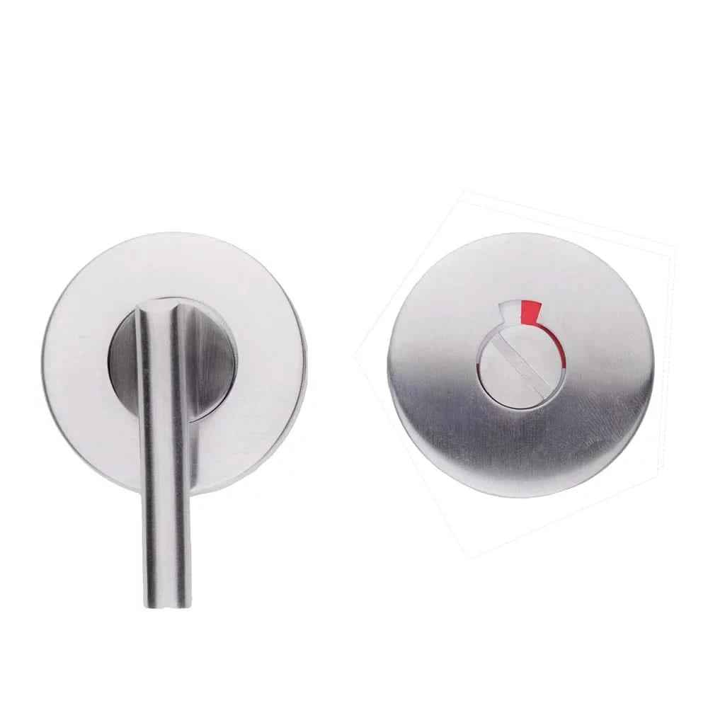 HDD Pro Shape Zero WC-garnituur rond inox met steeltje vooraanzicht