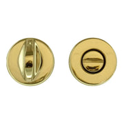 HDD Pro wc-garnituur rond klikrozet messing gepolijst 50 mm vooraanzicht
