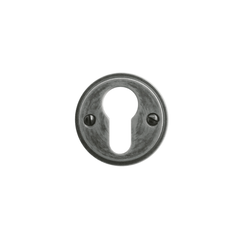 HDD Pro cilinderrozet old silver Ø 48 mm vooraanzicht