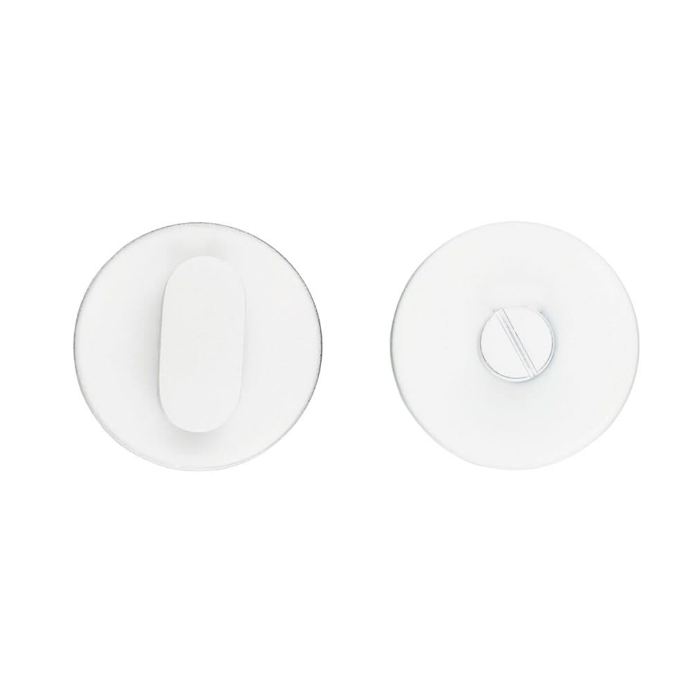 HDD Pro WC-garnituur Shape rond wit structuur zonder bezetindicator vooraanzicht