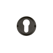 HDD Pro cilinderrozet rond Retro gunmetal vooraanzicht