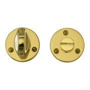 HDD Pro WC-garnituur Olive in gepolijst messing, vooraanzicht