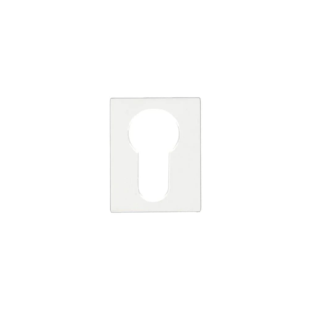HDD Pro cilinderrozet Square 35x45 mm wit structuur vooraanzicht