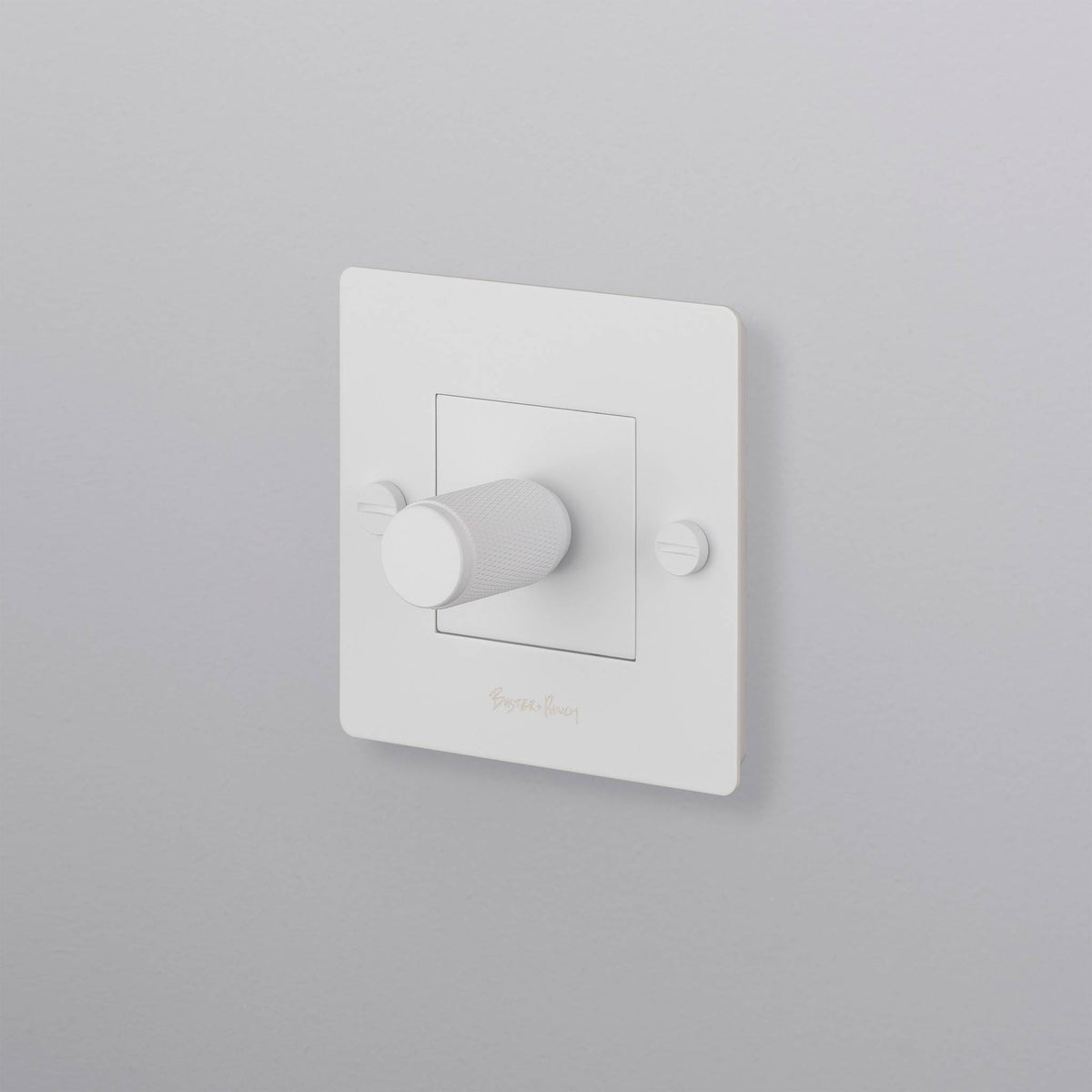 Buster + Punch Dimmer Cross impuls wit vooraanzicht