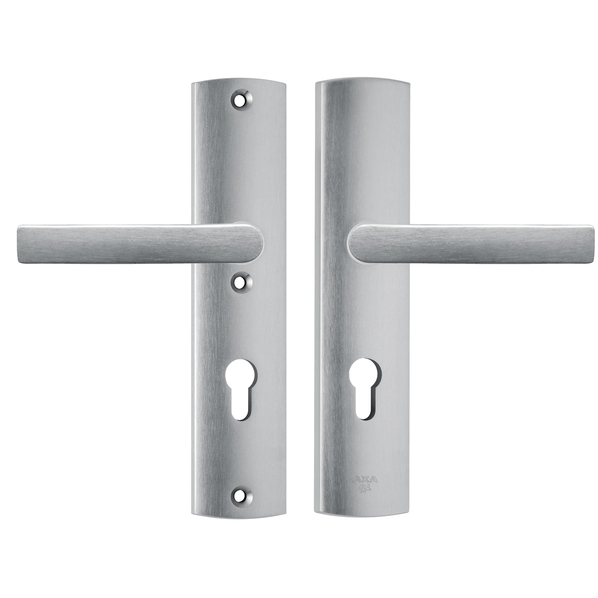 AXA | Veiligheidsbeslag Curve kruk Blok PC72 | Aluminium naturel