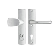 AXA | Veiligheidsbeslag Premium kruk Wing+Flow PC92 anti-kerntrek | Aluminium naturel