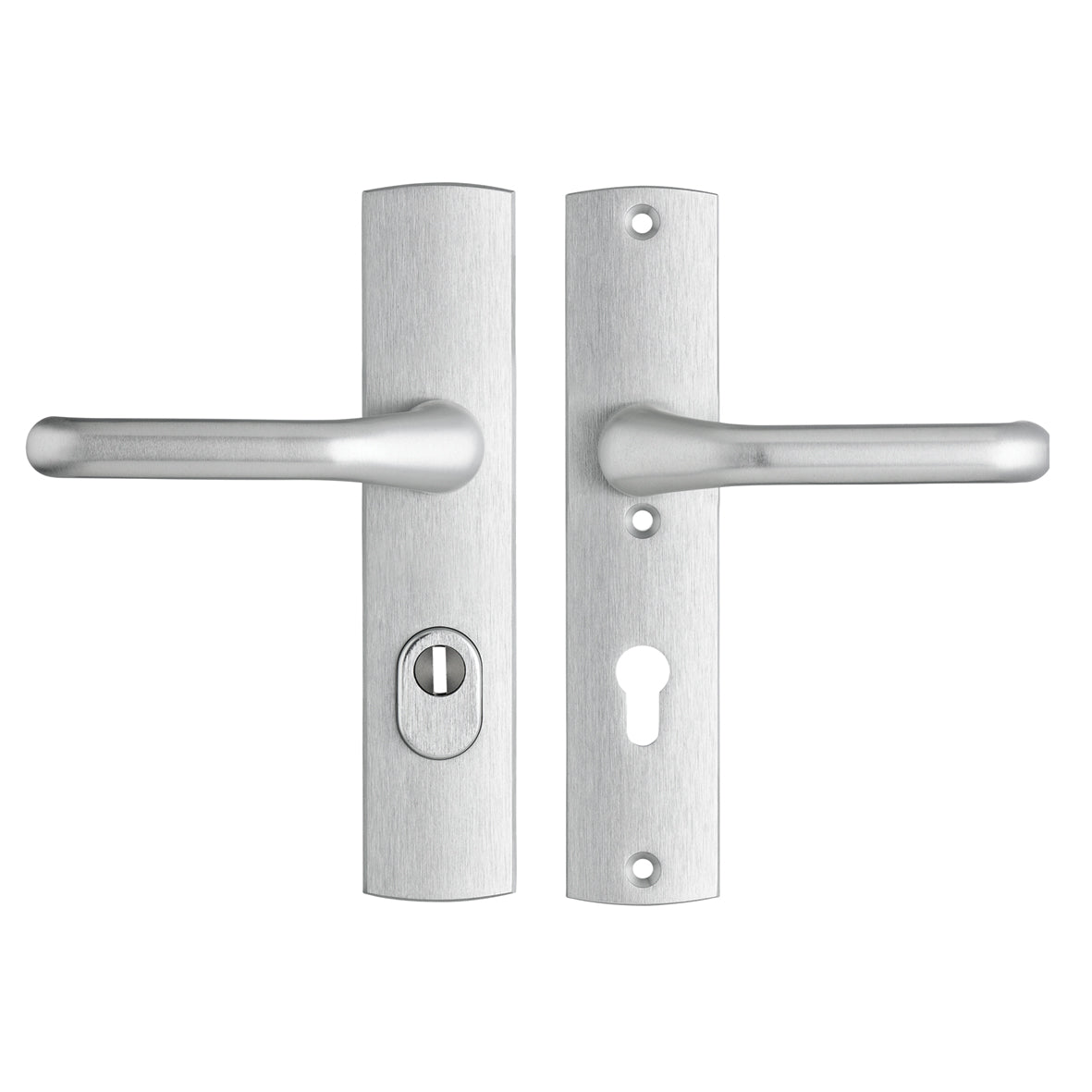AXA | Veiligheidsbeslag Premium kruk Flow PC72 anti-kerntrek | Aluminium naturel