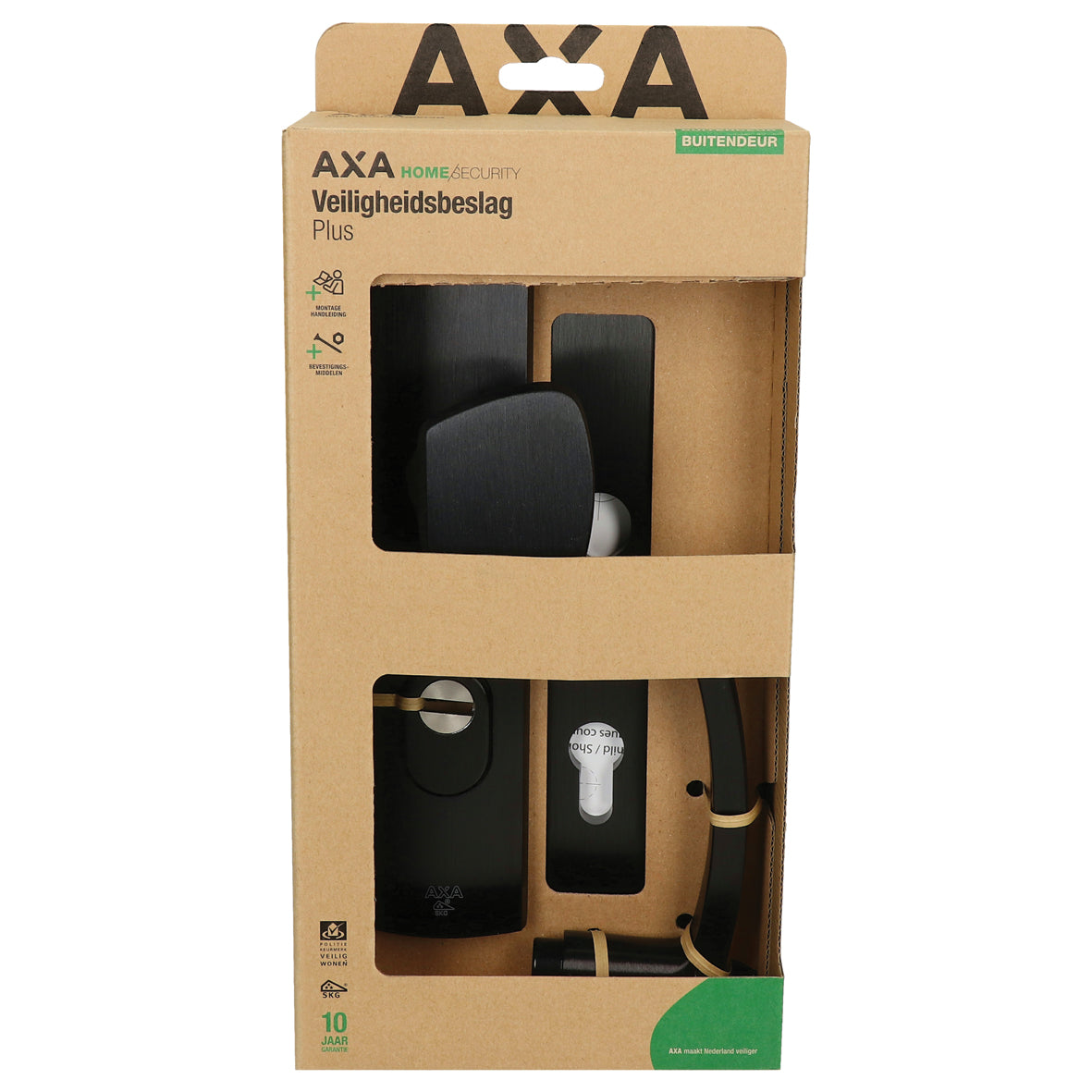 AXA Curve Plus S-knop PC72 zwart