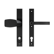 AXA | Veiligheidsbeslag Edge Plus smal Wing-knop+kruk Blok PC92 anti-kerntrek | Zwart