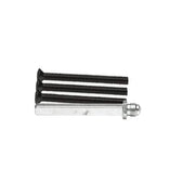 AXA verlengset wisselstift 90 mm met boutenset M6x70 zwart vooraanzicht