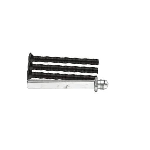 AXA verlengset wisselstift 90 mm met boutenset M6x70 zwart vooraanzicht
