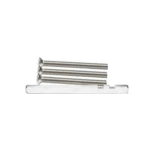 AXA verlengset krukstift 110 mm boutenset M6x60 RVS vooraanzicht