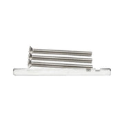 AXA verlengset krukstift 8x130 mm met boutenset M6x70 RVS vooraanzicht