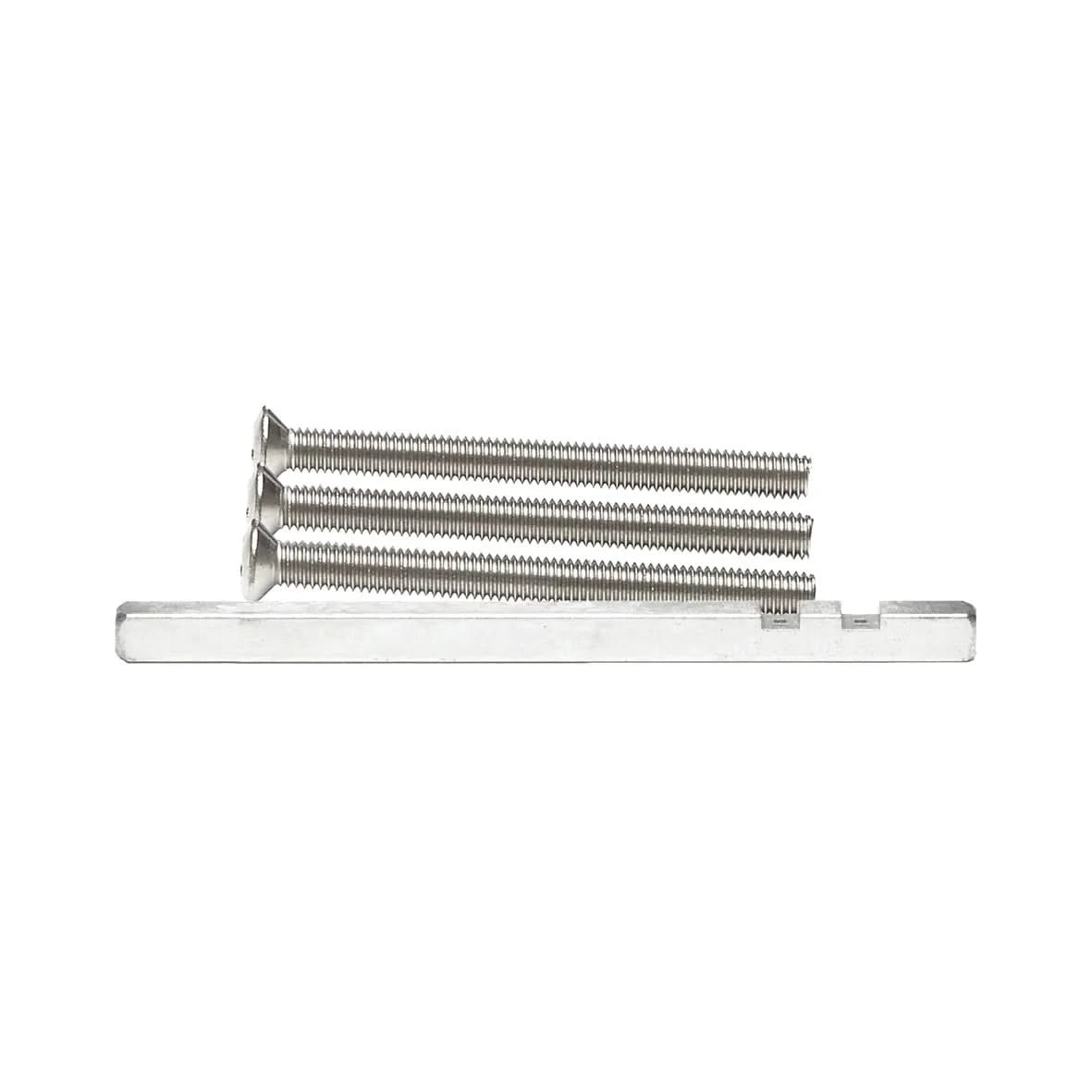 AXA verlengset krukstift 8x130 mm met boutenset M6x80 RVS vooraanzicht