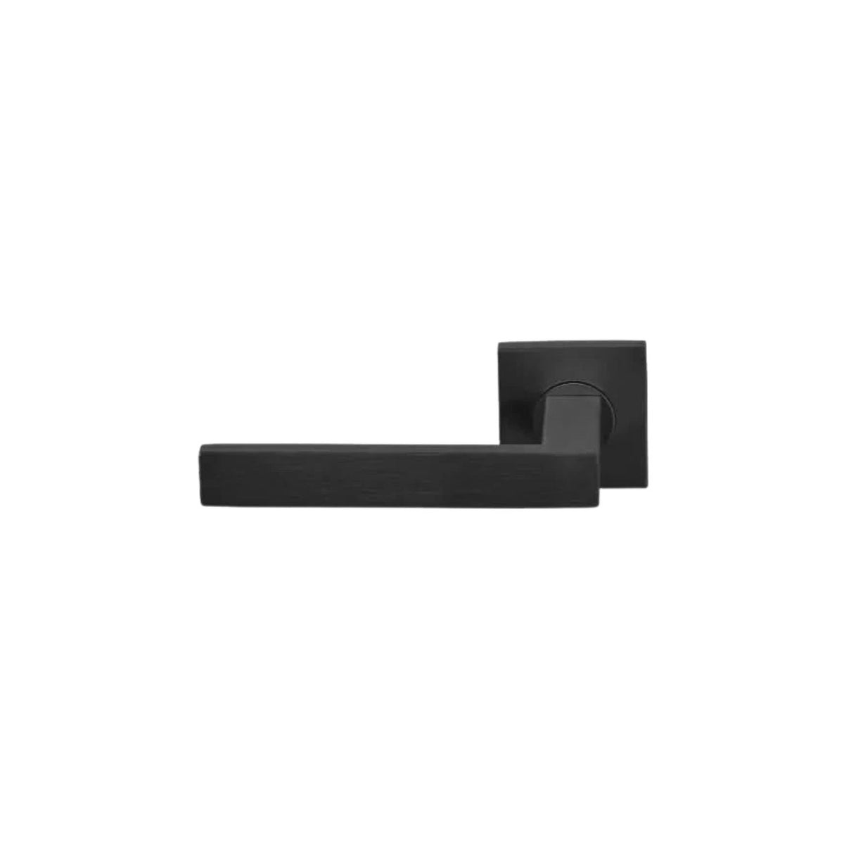 Formani BASICS deurkruk ronde rozet zwart PVD, detail