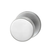 Hafi Private Line deurknop model 280 platte draaibare knop RVS geborsteld – vooraanzicht