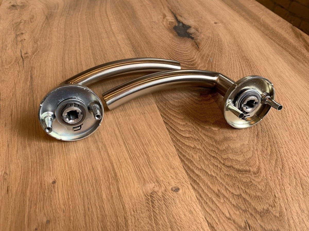 Hafi Private Line deurkruk model 206 rond RVS geborsteld – detailfoto