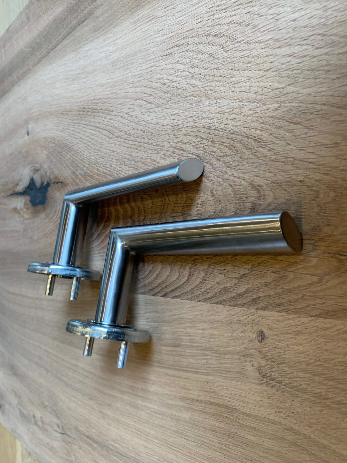 Hafi Private Line deurkruk model 208 rond RVS geborsteld – detailfoto