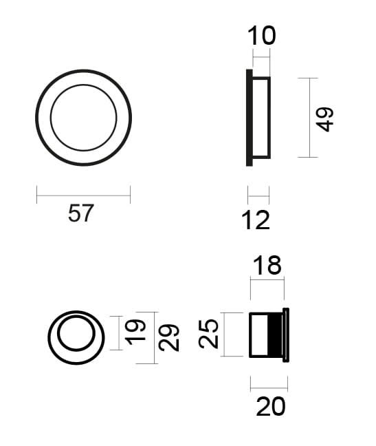 HDD Pro schuifdeurkom rond messing gelakt – detail