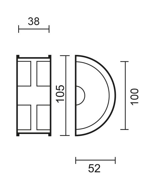 HDD Pro schuifdeurkom halve maan inox plus detail