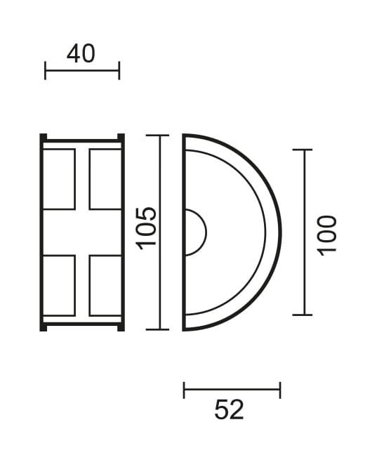 HDD Pro schuifdeurkom halve maan ijzer detail