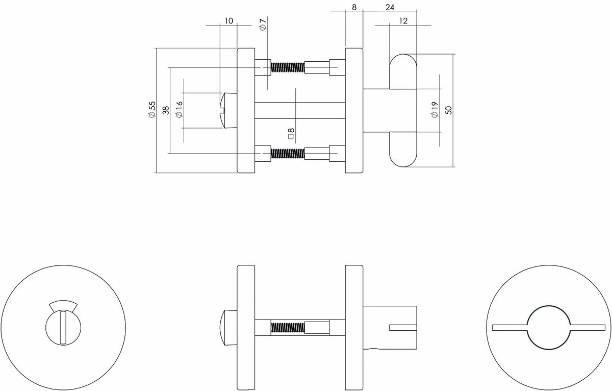 Intersteel WC sluiting verdekt RVS geborsteld detail