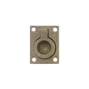 Intersteel luikring 65x49mm messing getrommeld – vooraanzicht