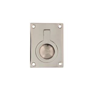 Intersteel luikring 65x49mm nikkel - vooraanzicht