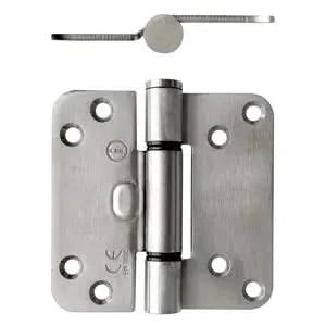 Intersteel glijlagerscharnier 89 x 89 x 3 mm DIN rechts/links rvs geborsteld – vooraanzicht