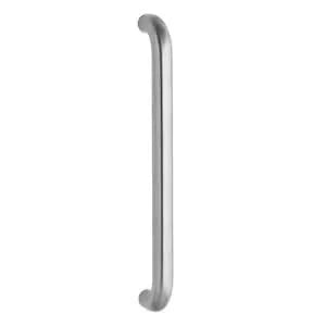 Intersteel deurgrepen per paar U-vorm 830 mm RVS geborsteld vooraanzicht