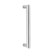 Intersteel Deurgreep per stuk recht-90° 330 mm RVS geborsteld – vooraanzicht