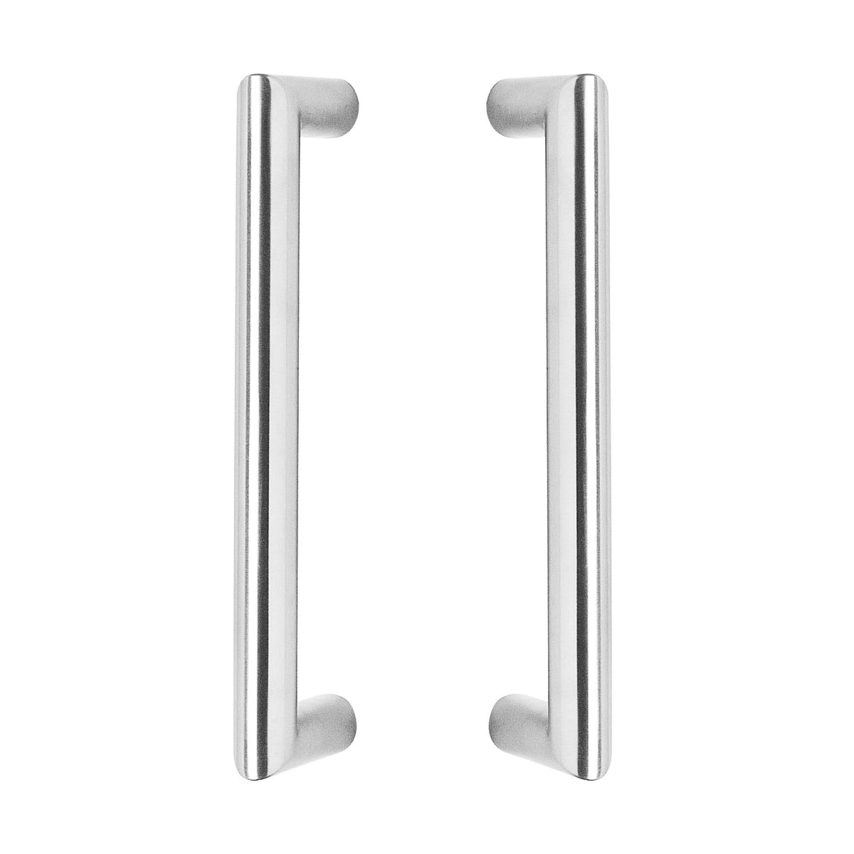 Intersteel deurgrepen recht 90° 330 mm rvs geborsteld vooraanzicht