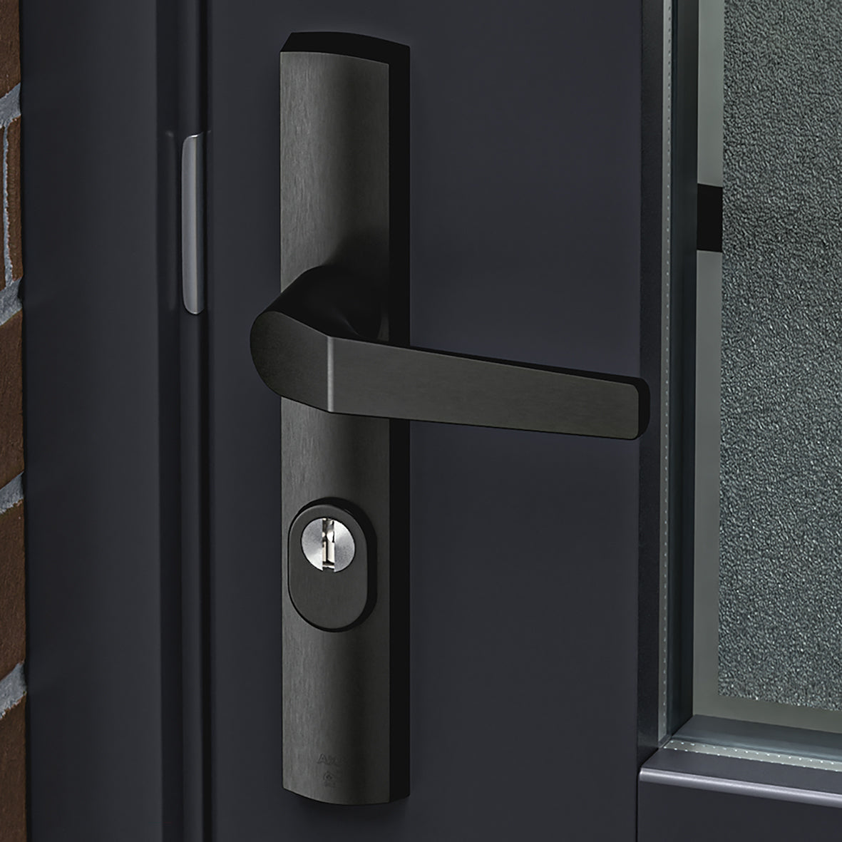 AXA | Veiligheidsbeslag Premium smal kruk Arrow PC92 anti-kerntrek | Zwart