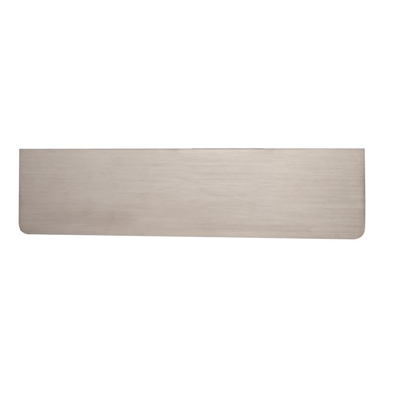 Hardbrass Serafini briefplaat rechthoek RVS 325 x 80 mm &ndash; vooraanzicht