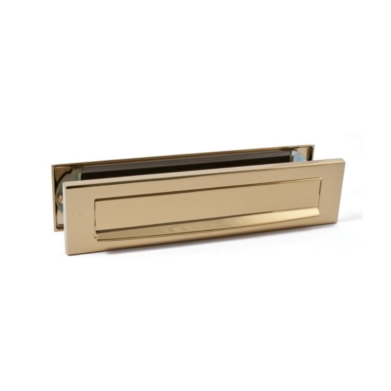 Hardbrass voordeurset rond messing detail 8