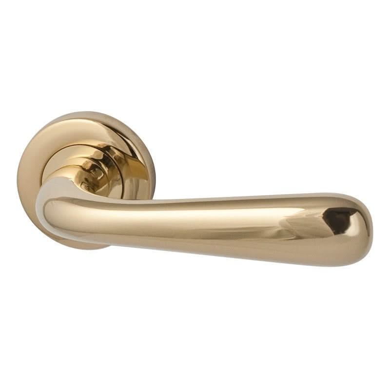 Hardbrass voordeurset rond messing detail 11