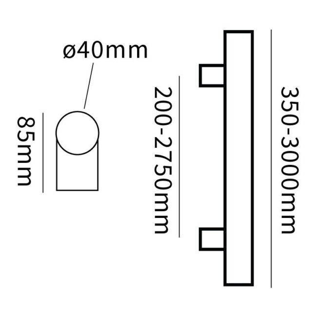 Hard Brass Handgreep Inox T 40x1000x1170 in geborsteld RVS – productdetail