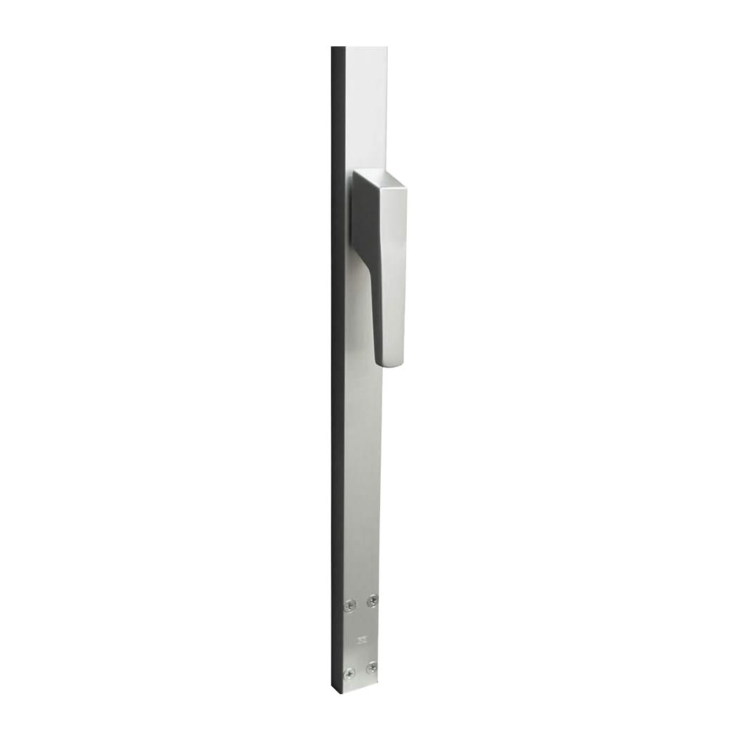 Intersteel raamespagnolet niet-afsluitbaar links 1800 mm aluminium vooraanzicht